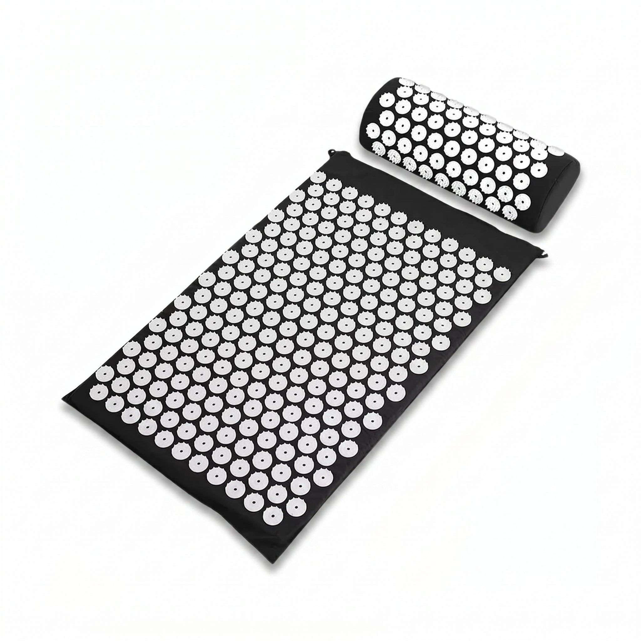 Acupressure Mat & Neck Pillow Set for Back & Neck Relaxation, Cotton & Foam Recovery Kit