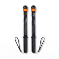 Cordless Battle Rope Training System, Adjustable Resistance Speed & Endurance Trainer - Orange & Black
