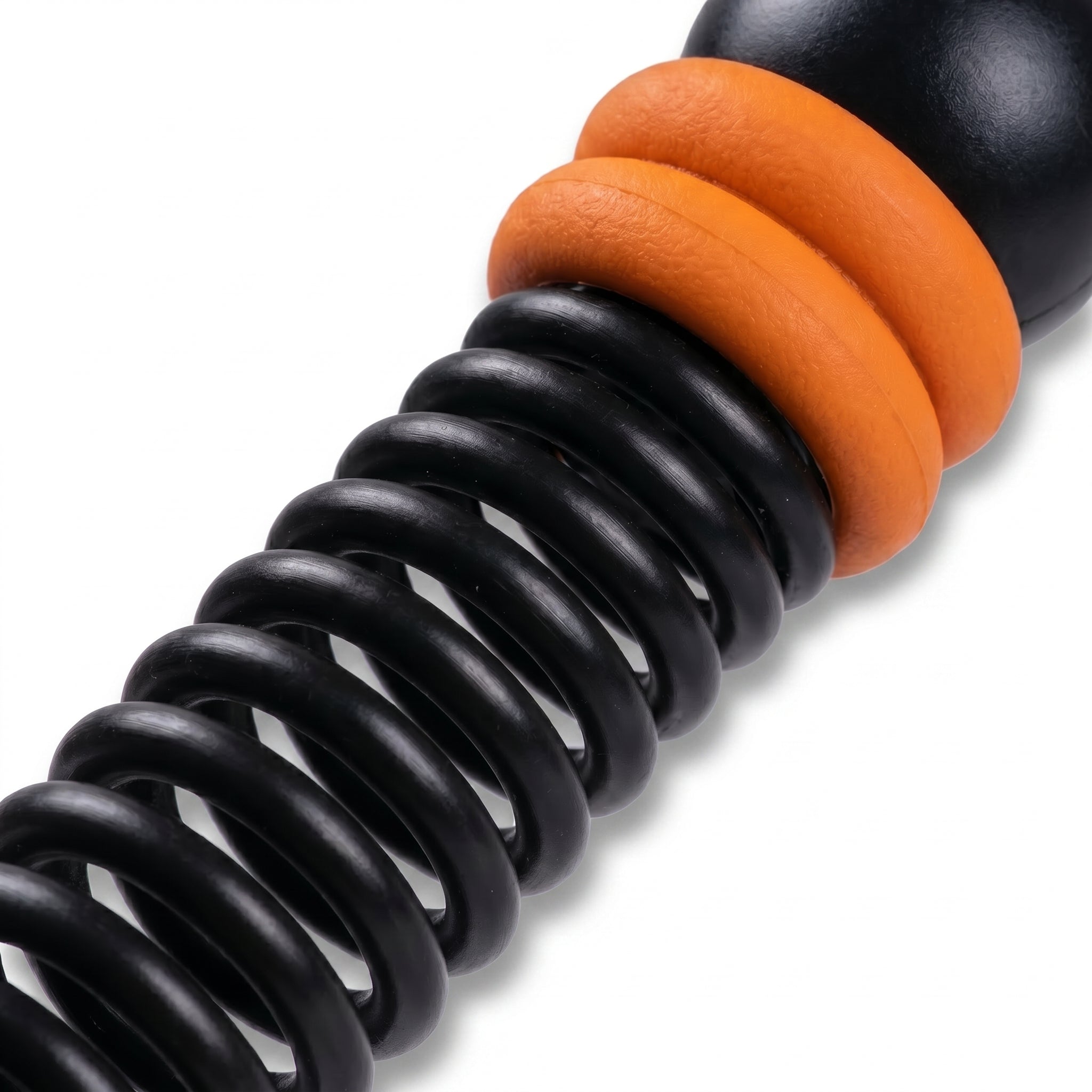 Cordless Battle Rope Training System, Adjustable Resistance Speed & Endurance Trainer - Orange & Black