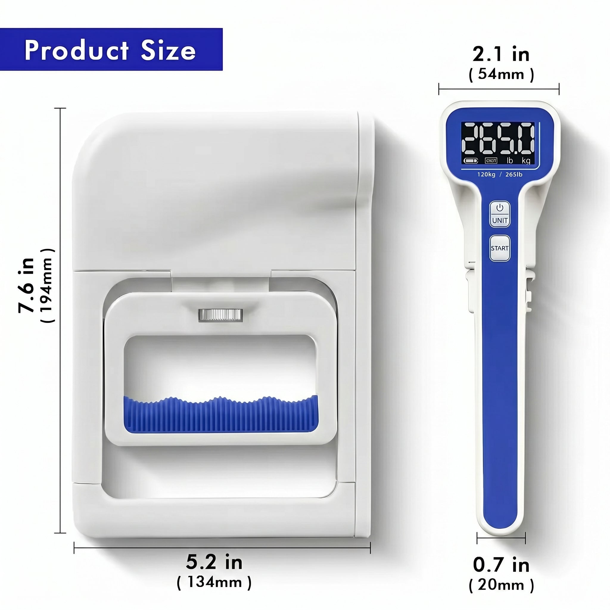 Gym Prime 265lb / 120kg Digital Hand Dynamometer